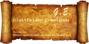 Glattfelder Ermelinda névjegykártya